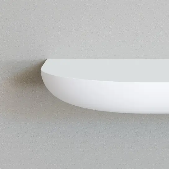 Voordeelprijs Wandplank dubbel rond - MDF v313 - 25 mm dik